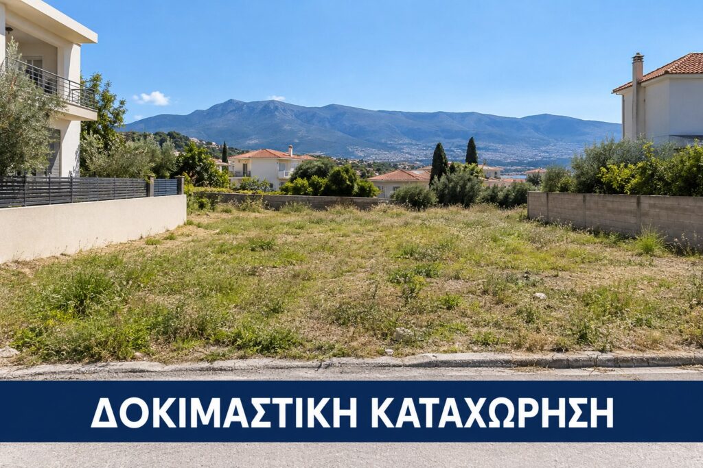 Δοκιμαστική καταχώρηση: Οικόπεδο 450 τ.μ. — Οβρυά | Δοκιμαστική καταχώρηση — φανταστική εικόνα τεχνητής νοημοσύνης.