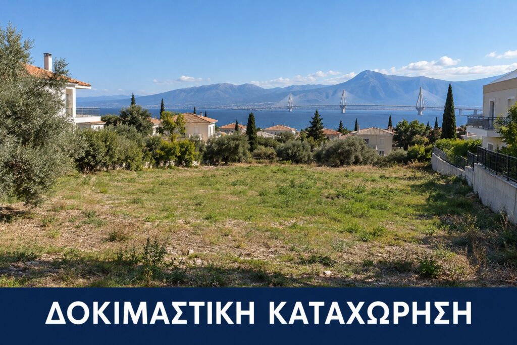 Δοκιμαστική καταχώρηση: Οικόπεδο 680 τ.μ. — Ρίο | Δοκιμαστική καταχώρηση — φανταστική εικόνα τεχνητής νοημοσύνης.