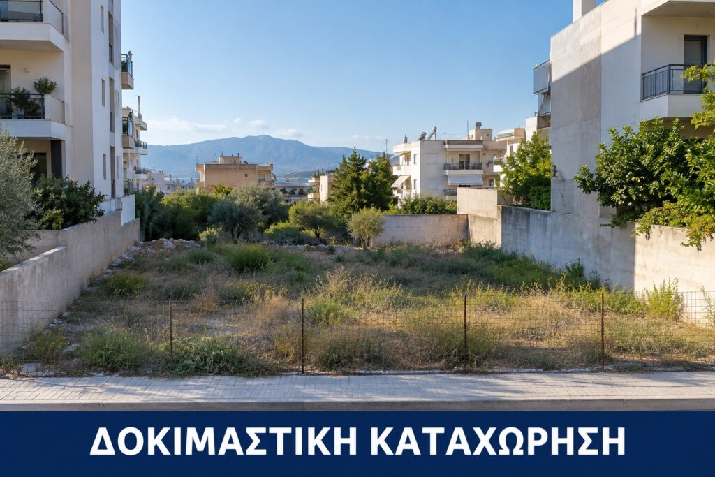 Δοκιμαστική καταχώρηση: Οικόπεδο 320 τ.μ. — Πάτρα — Αγυιά | Δοκιμαστική καταχώρηση — φανταστική εικόνα τεχνητής νοημοσύνης.